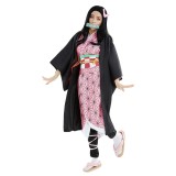 Kamado Nezuko Adult Kimono Suit Cosplay Costume Halloween Carnival Outfit