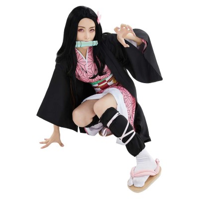 Kamado Nezuko Adult Kimono Suit Cosplay Costume Halloween Carnival Outfit