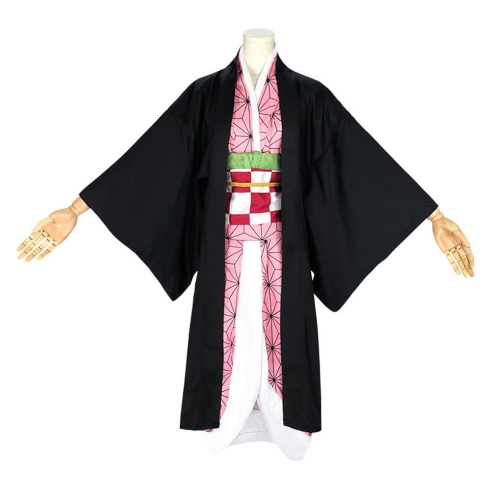 Kamado Nezuko Adult Kimono Suit Cosplay Costume Halloween Carnival Outfit