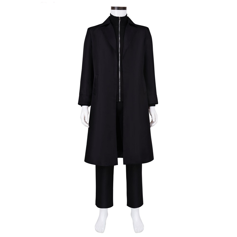Kagurabachi Chihiro Rokuhira Black Cosplay Costume Halloween Carnival Outfit