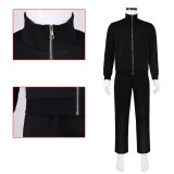 Kagurabachi Chihiro Rokuhira Black Cosplay Costume Halloween Carnival Outfit