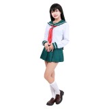 Kagome Higurashi Women Girls Uniform Skirt Cosplay Costume Halloween Carnival Outfit