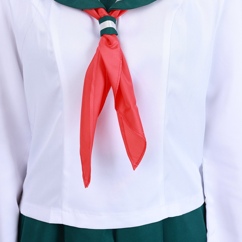 Kagome Higurashi Women Girls Uniform Skirt Cosplay Costume Halloween Carnival Outfit