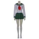 Kagome Higurashi Women Girls Uniform Skirt Cosplay Costume Halloween Carnival Outfit