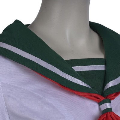 Kagome Higurashi Women Girls Uniform Skirt Cosplay Costume Halloween Carnival Outfit