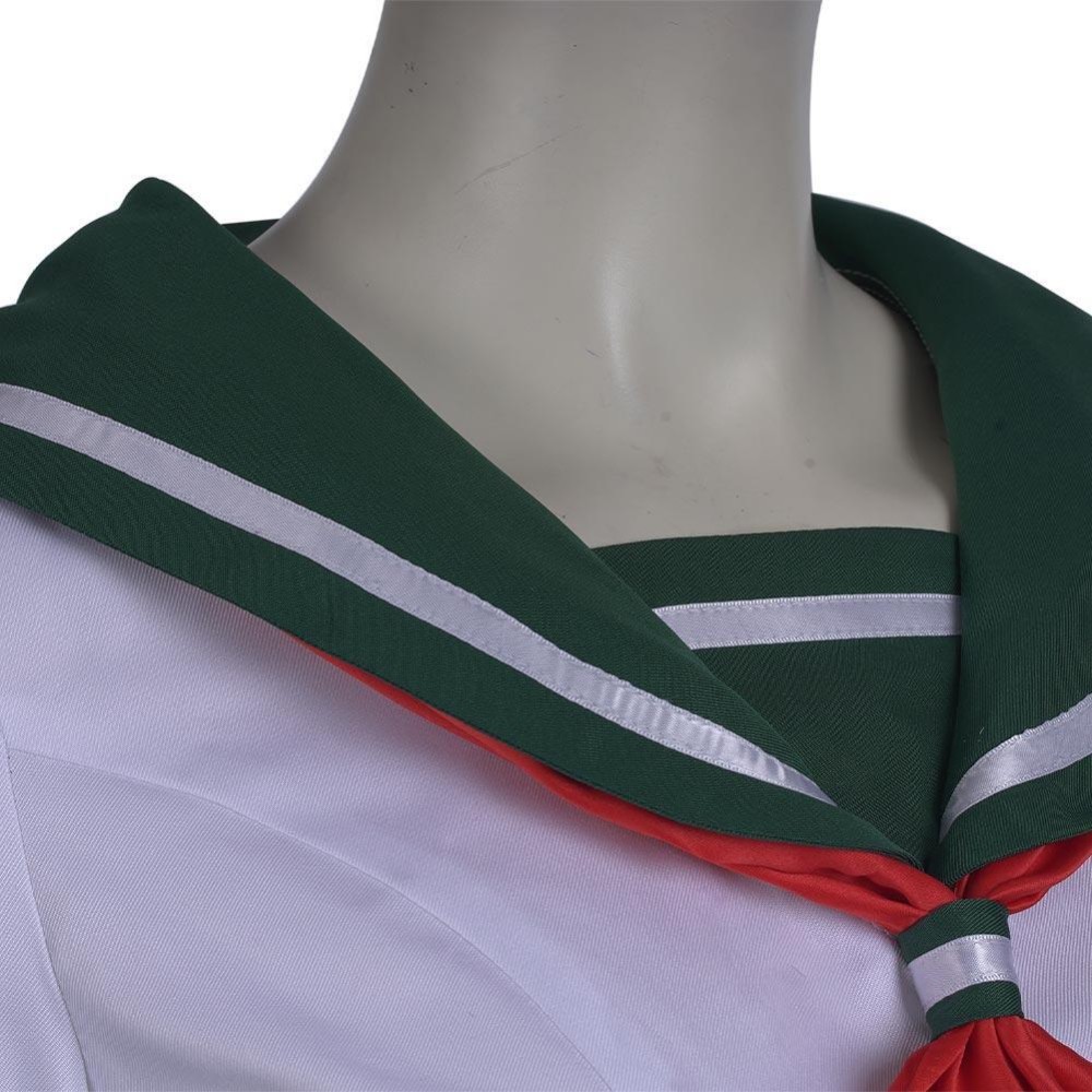 Kagome Higurashi Women Girls Uniform Skirt Cosplay Costume Halloween Carnival Outfit
