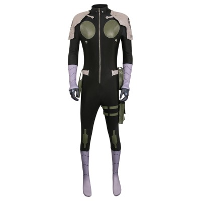 Kafka Hibino Black Uniform Jumpsuit Suit Cosplay Costume Halloween Carnival Outfit