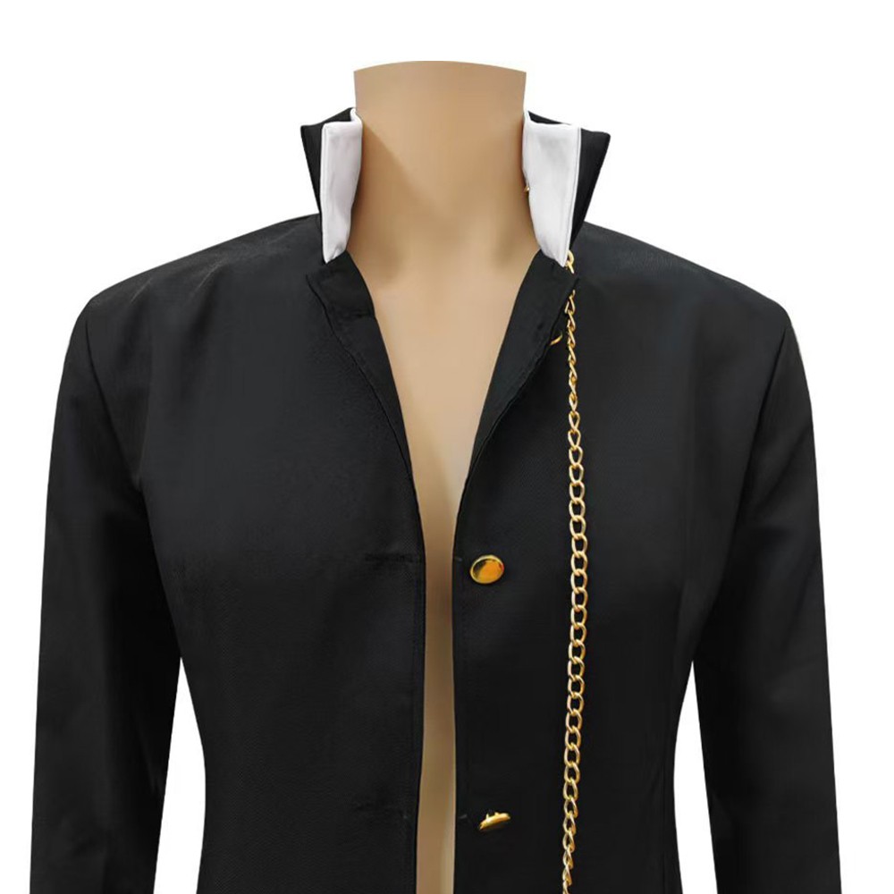Jotaro Kujo Black Cosplay Costume Halloween Carnival Outfit