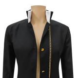Jotaro Kujo Black Cosplay Costume Halloween Carnival Outfit