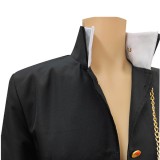 Jotaro Kujo Black Cosplay Costume Halloween Carnival Outfit