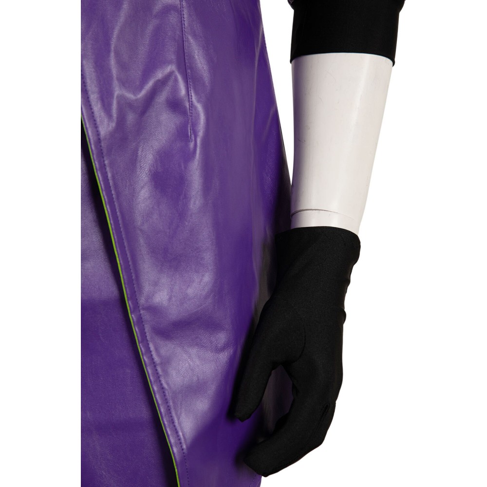 Joker Purple Leather Uniform Suit Cosplay Costume Halloween Carnival Outfit