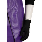 Joker Purple Leather Uniform Suit Cosplay Costume Halloween Carnival Outfit