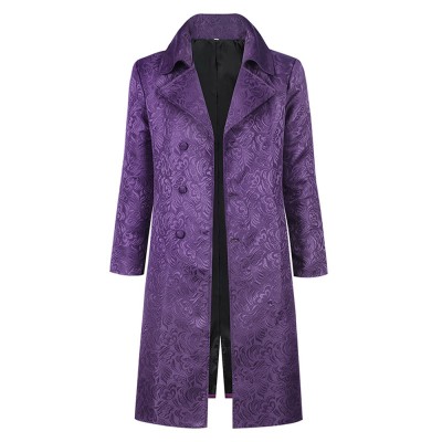 Joker Heath Ledger's Joker Purple Coat Cosplay Costume Halloween Carnival Outfit