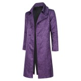 Joker Heath Ledger's Joker Purple Coat Cosplay Costume Halloween Carnival Outfit