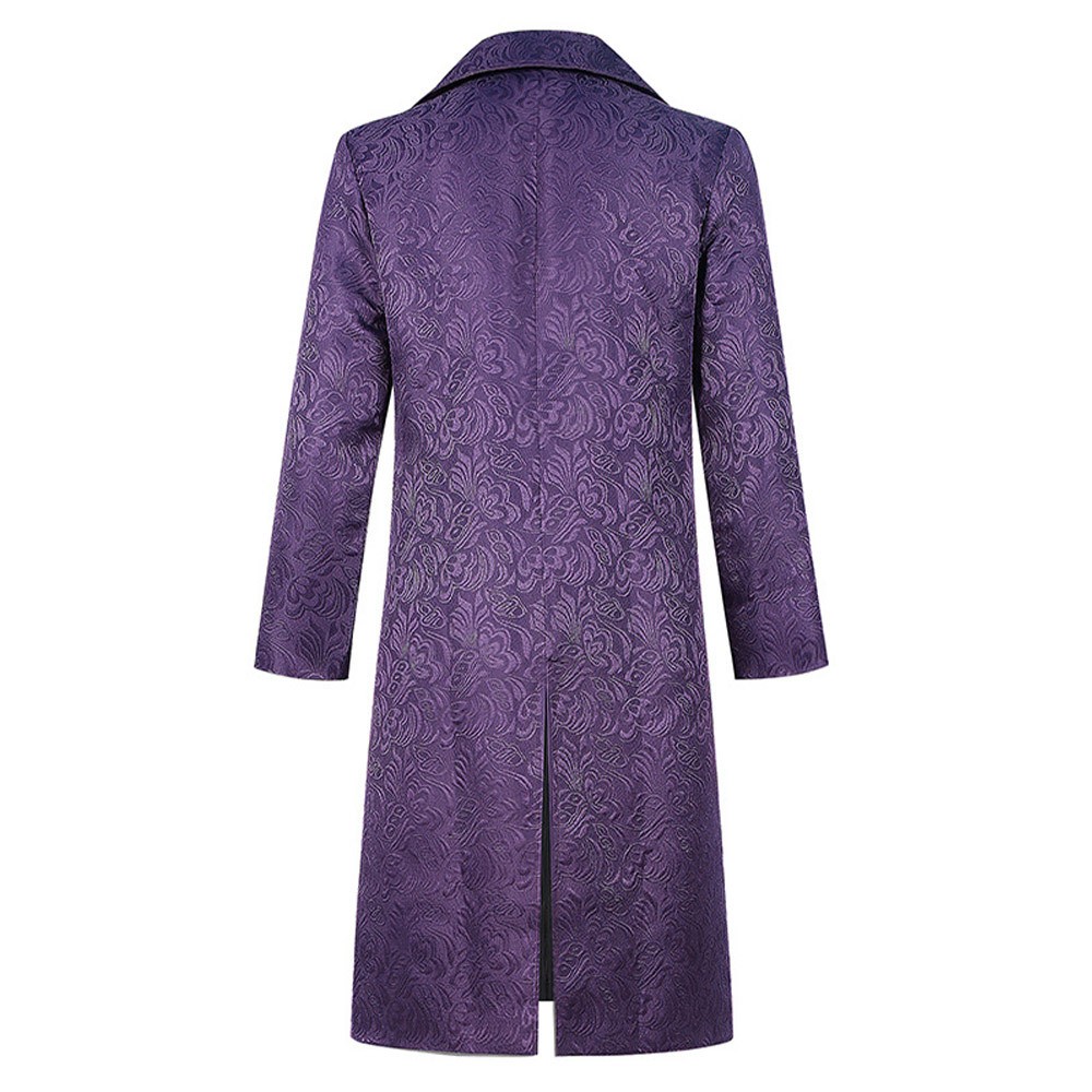 Joker Heath Ledger's Joker Purple Coat Cosplay Costume Halloween Carnival Outfit
