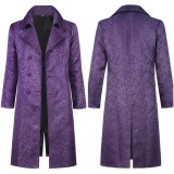 Joker Heath Ledger's Joker Purple Coat Cosplay Costume Halloween Carnival Outfit