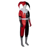 Joker Harry Quinn Red and Black Jumpsuit Unisex Cosplay Costume Halloween Carnival Outfit