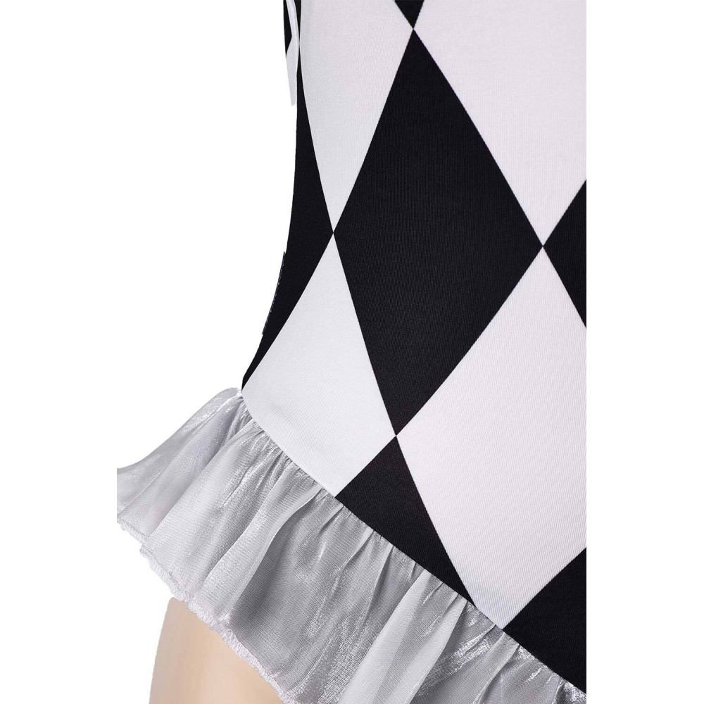 Joker: Folie à Deux Harley Quinn Plaid Swimsuit Suit Cosplay Costume Halloween Carnival Outfit