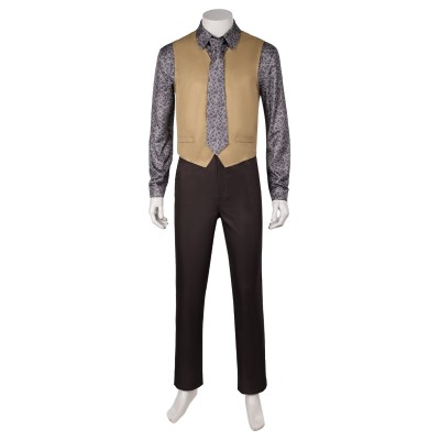 Joker: Folie à Deux(2024) Joker Arthur Fleck Brown Suit Set Uniform Cosplay Costume Halloween Carnival Outfit