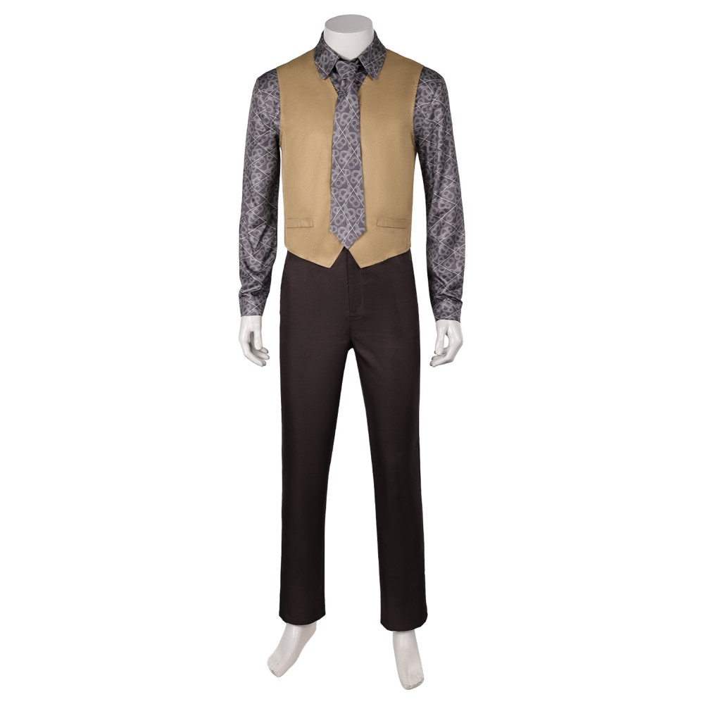 Joker: Folie à Deux(2024) Joker Arthur Fleck Brown Suit Set Uniform Cosplay Costume Halloween Carnival Outfit