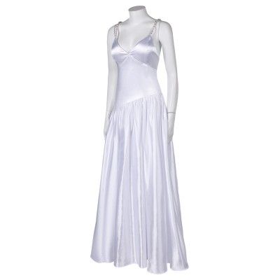 Joker: Folie à Deux(2024) Harley Quinn White Backless Dress Suit Cosplay Costume Halloween Carnival Outfit