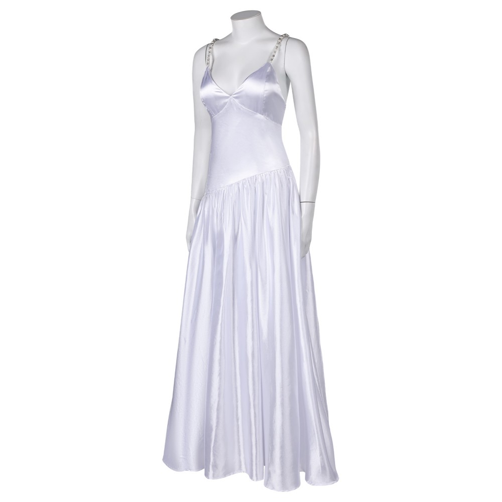 Joker: Folie à Deux(2024) Harley Quinn White Backless Dress Suit Cosplay Costume Halloween Carnival Outfit