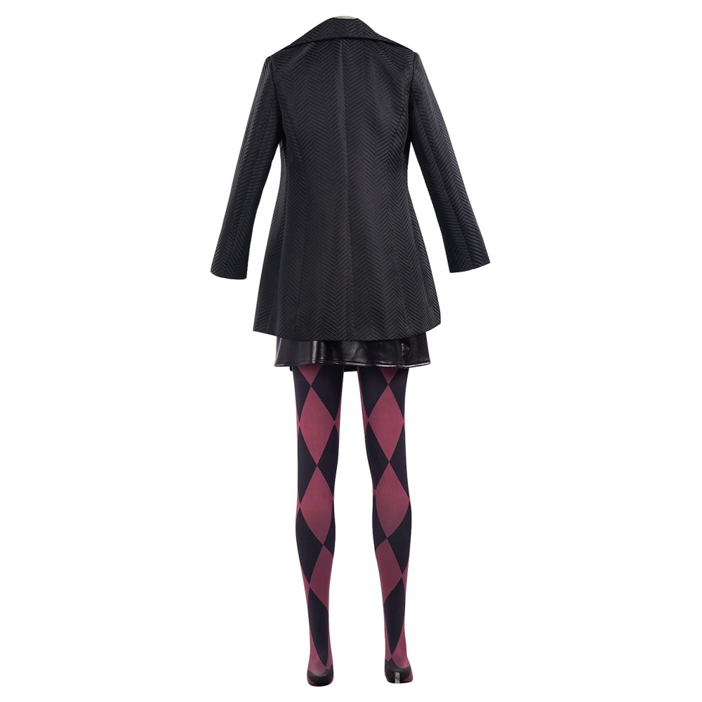 Joker: Folie à Deux(2024) Harley Quinn Black Suit Cosplay Costume Halloween Carnival Outfit