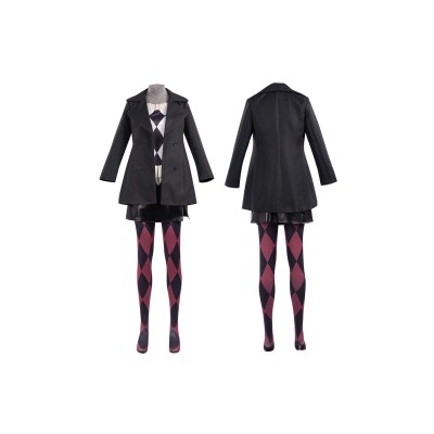 Joker: Folie à Deux(2024) Harley Quinn Black Suit Cosplay Costume Halloween Carnival Outfit