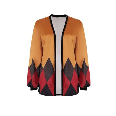 Joker: Folie à Deux (2024) Harley Quinn Women Yellow Cardigan Suit Cosplay Costume Halloween Carnival Outfit