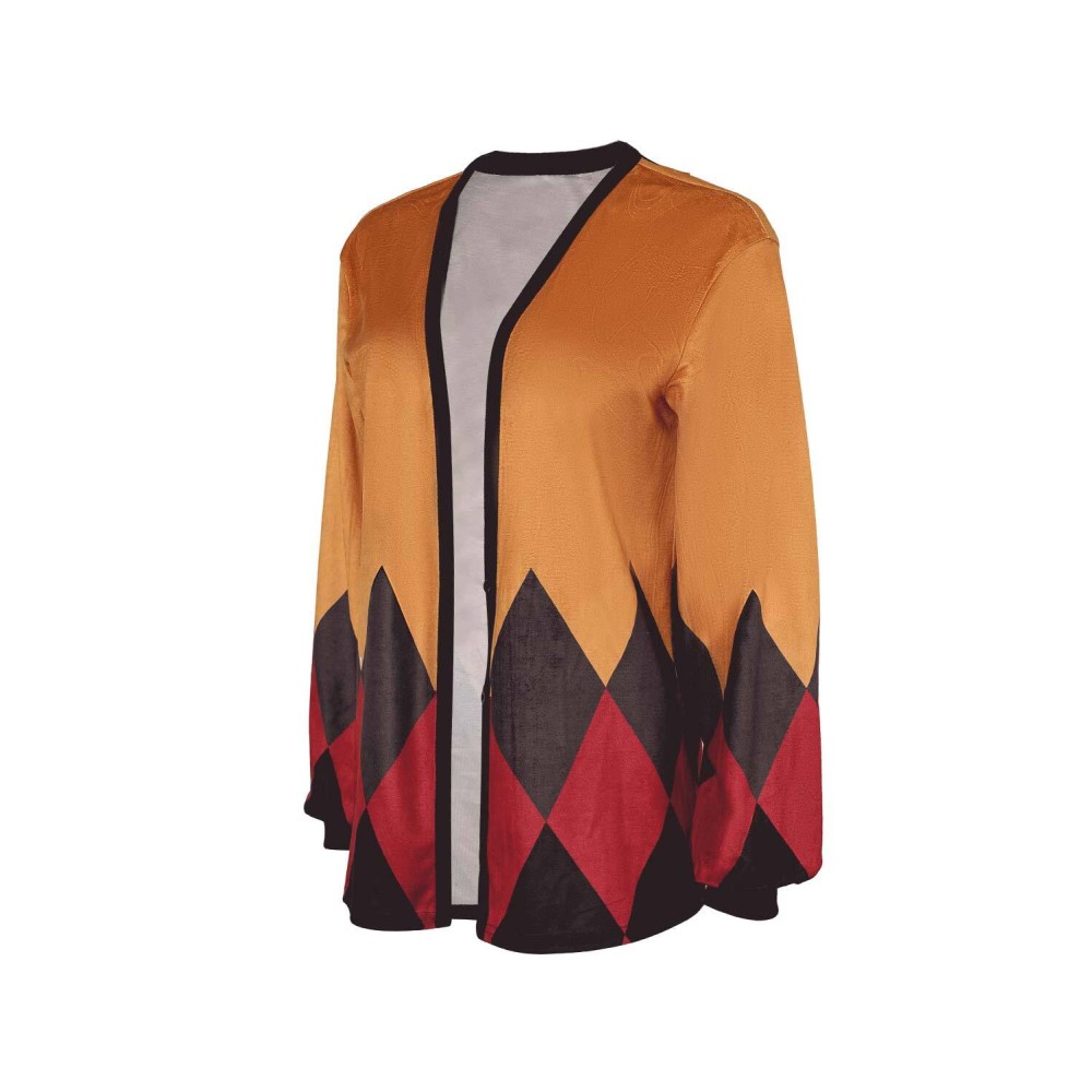 Joker: Folie à Deux (2024) Harley Quinn Women Yellow Cardigan Suit Cosplay Costume Halloween Carnival Outfit