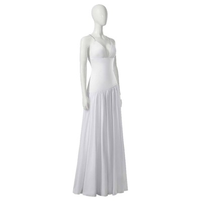 Joker: Folie à Deux (2024) Harley Quinn White Wedding Gown Long Dress Suit Cosplay Costume Halloween Carnival Outfit