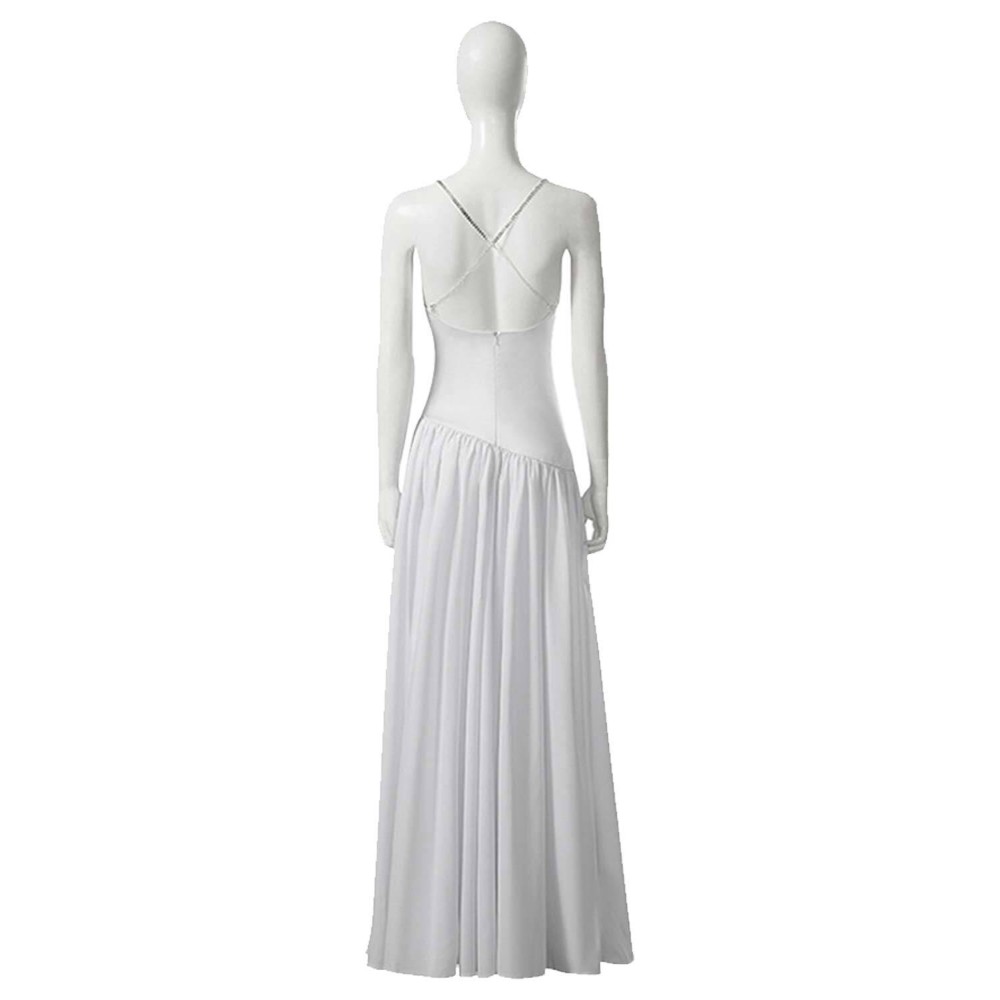 Joker: Folie à Deux (2024) Harley Quinn White Wedding Gown Long Dress Suit Cosplay Costume Halloween Carnival Outfit