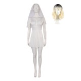 Joker: Folie à Deux (2024) Harley Quinn Wedding Dress With Veil Suit Cosplay Costume Halloween Carnival Outfit