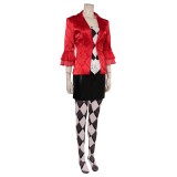 Joker: Folie à Deux (2024) Harley Quinn Red Suit Cosplay Costume Halloween Carnival Outfit