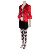 Joker: Folie à Deux (2024) Harley Quinn Red Suit Cosplay Costume Halloween Carnival Outfit