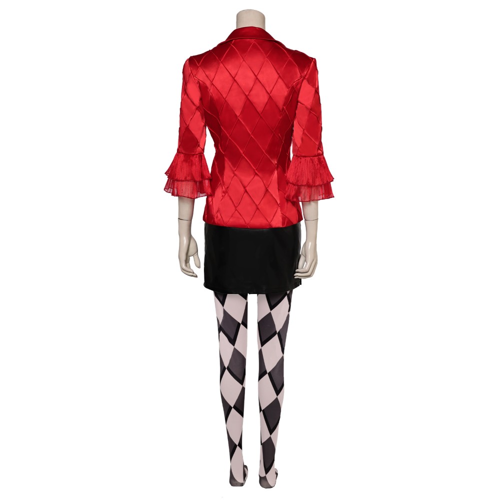 Joker: Folie à Deux (2024) Harley Quinn Red Suit Cosplay Costume Halloween Carnival Outfit