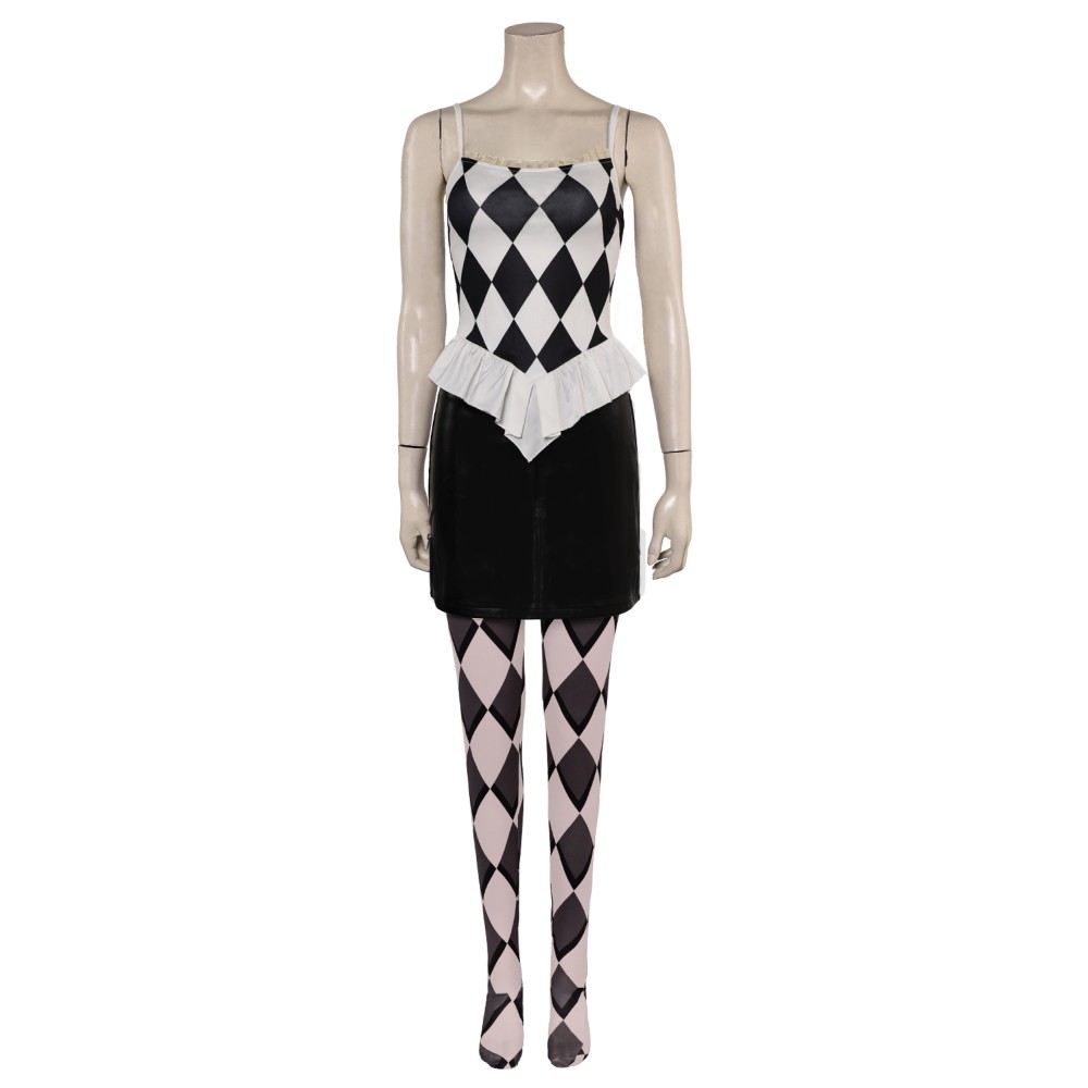 Joker: Folie à Deux (2024) Harley Quinn Red Suit Cosplay Costume Halloween Carnival Outfit