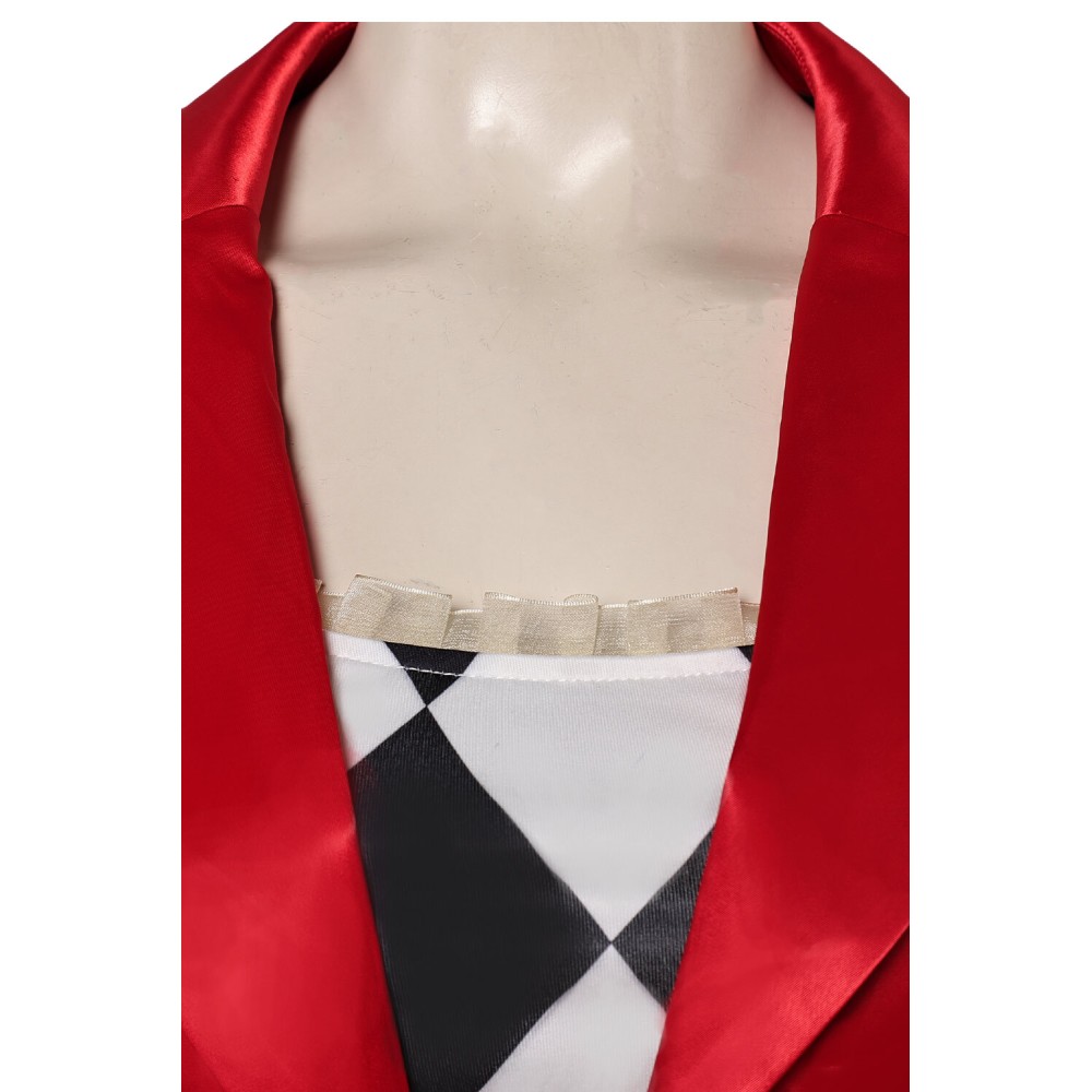 Joker: Folie à Deux (2024) Harley Quinn Red Suit Cosplay Costume Halloween Carnival Outfit
