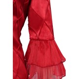 Joker: Folie à Deux (2024) Harley Quinn Red Suit Cosplay Costume Halloween Carnival Outfit
