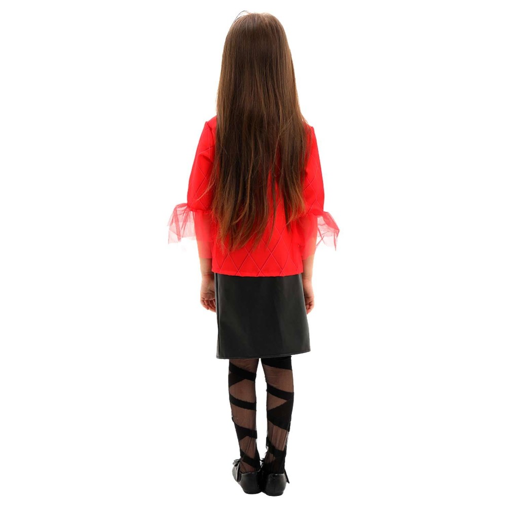 Joker: Folie à Deux (2024) Harley Quinn Kids Girls Red Suit Cosplay Costume Halloween Carnival Outfit