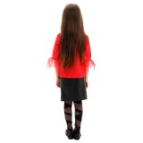 Joker: Folie à Deux (2024) Harley Quinn Kids Girls Red Suit Cosplay Costume Halloween Carnival Outfit