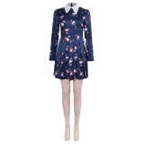 Joker: Folie à Deux (2024) Harley Quinn Floral Printed Dress Suit Cosplay Costume Halloween Carnival Outfit