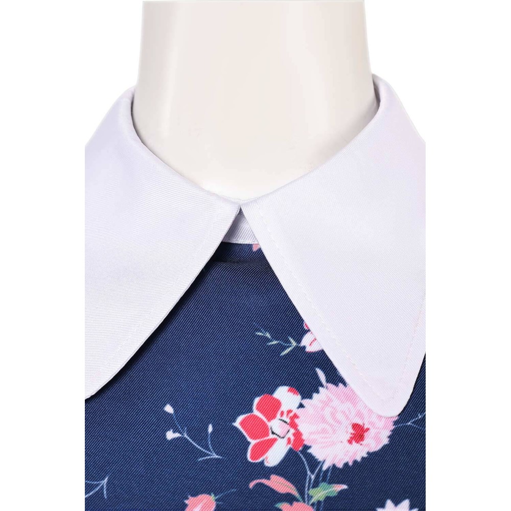 Joker: Folie à Deux (2024) Harley Quinn Floral Printed Dress Suit Cosplay Costume Halloween Carnival Outfit