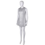 Joker: Folie à Deux (2024) Harley Quinn Disco Women Sequin Dress Suit Cosplay Costume Halloween Carnival Outfit