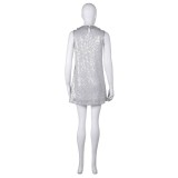 Joker: Folie à Deux (2024) Harley Quinn Disco Women Sequin Dress Suit Cosplay Costume Halloween Carnival Outfit