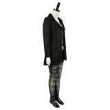 Joker: Folie à Deux (2024) Harley Quinn Black Uniform Suit Cosplay Costume Halloween Carnival Outfit