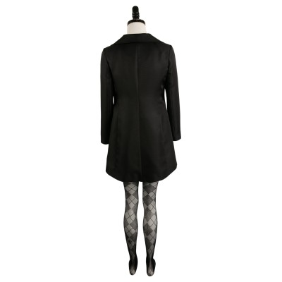 Joker: Folie à Deux (2024) Harley Quinn Black Uniform Suit Cosplay Costume Halloween Carnival Outfit