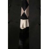 Joker: Folie à Deux (2024) Harley Quinn Black Uniform Suit Cosplay Costume Halloween Carnival Outfit