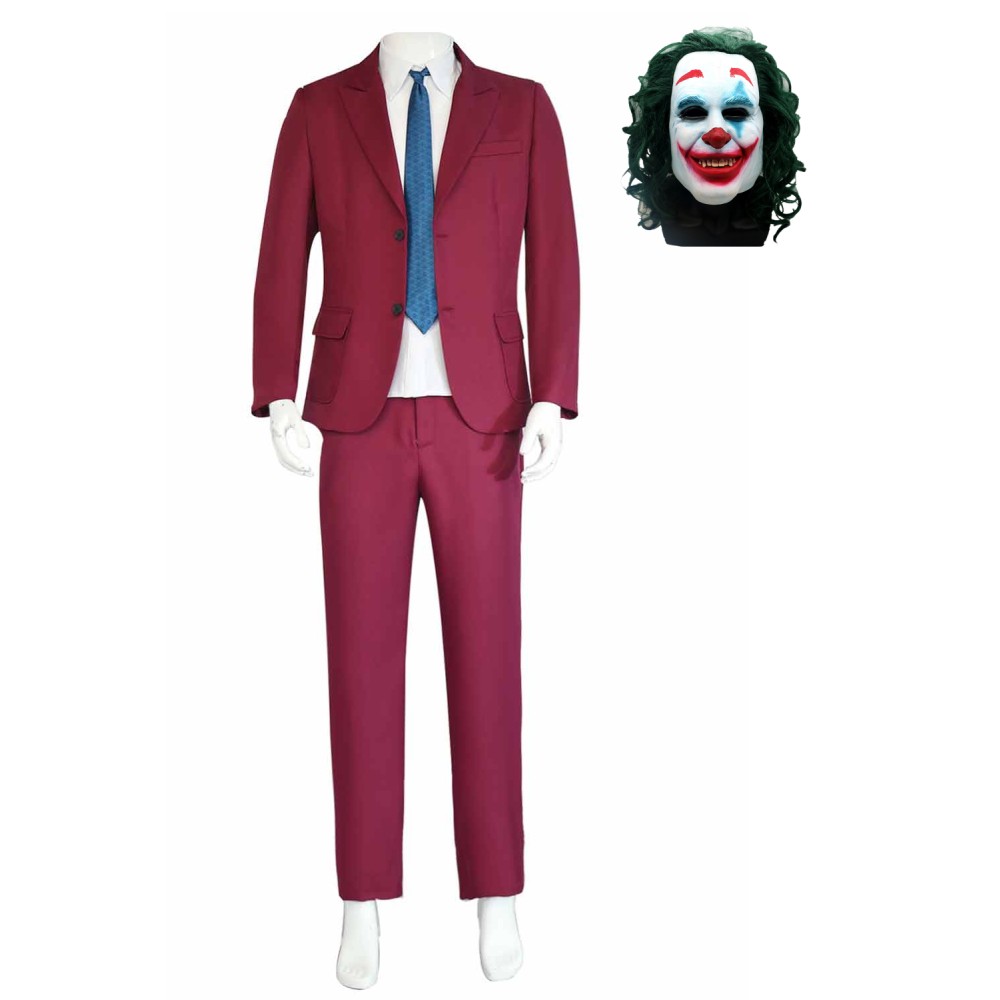 Joker: Folie à Deux (2024) Arthur Fleck Red Uniform Suit Cosplay Costume Halloween Carnival Outfit