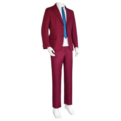 Joker: Folie à Deux (2024) Arthur Fleck Red Uniform Suit Cosplay Costume Halloween Carnival Outfit